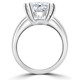 Certified 5Ct Radiant Solitaire Diamond Engagement Ring 14k Gold Lab Grown