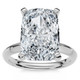 Certified 5Ct Elongated Cushion Diamond Engagement Ring Lab Grown