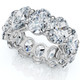 12Ct Oval Diamond Eternity Ring 14k Gold or Platinum Wedding Band Lab Grown