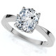 1 1/2Ct Cushion Solitaire Diamond Engagement Ring 14k Gold Lab Grown