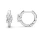 2Ct TW Oval Diamond Hoops 14k Gold Lab Grown Huggie Earrings