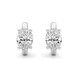 2Ct TW Oval Diamond Hoops 14k Gold Lab Grown Huggie Earrings