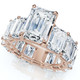 Certified 15.50Ct Emerald Cut Diamond Engagement Ring 14k Gold Lab Grown