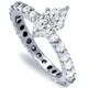 2 1/2Ct Marquise Lab Grown Diamond Engagement Eternity Ring