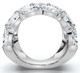 12.30Ct Diamond Wide Fashion Ring Emerald & Oval Cut Gold Lab Grown Band