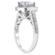 3 ct Diamond Cushion Halo Vintage Engagement Ring 14k White Gold Lab Grown 3 ct Diamond Cushion Halo Vintage Engagement Ring 14k White Gold Lab Grown