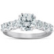 2 Ct Diamond Engagement Ring 14k White Gold Lab Grown