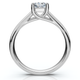 1ct Princess Cut Lab Grown Diamond Solitaire Engagement Ring 14k White Gold