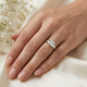1ct Princess Cut Lab Grown Diamond Solitaire Engagement Ring 14k White Gold