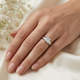 1ct Princess Cut Lab Grown Diamond Solitaire Engagement Ring 14k White Gold