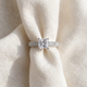 1 1/4Ct Princess Cut Diamond Engagement Ring 14k White Gold Lab Grown