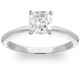 1 Carat Cushion Diamond Solitaire Engagement Ring 14K White Gold Lab Grown