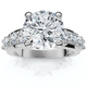 2ct Round Diamond Solitaire Engagement Ring 14k White Gold Lab Grown