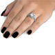 Certified 2 1/3Ct Diamond Engagement Ring 14k White Gold Lab Grown