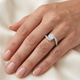Certified 3 Ct Diamond Engagement Ring Twisted Band 14k White Gold Lab Grown