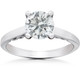 1 ct Diamond Round Solitaire Engagement Ring 14k White Gold Lab Grown 1 ct Diamond Round Solitaire Engagement Ring 14k White Gold Lab Grown