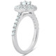 1.75Ct Oval Diamond Double Halo Engagement Ring 14k White Gold Lab Grown