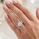 1 3/4 Ct Round-Cut Diamond Engagement Ring With Accents 14k White Gold Lab Grown