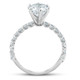 1 3/4 Ct Round-Cut Diamond Engagement Ring With Accents 14k White Gold Lab Grown