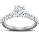 2 CT Diamond Engagement Ring 14k White Gold Lab Grown