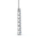 F/VS 3Ct Diamond Journey Pendant Gold Women's Necklace Lab Grown F/VS 3Ct Diamond Journey Pendant Gold Women's Necklace Lab Grown