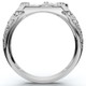 Men's Pinkie Horse Lucky Diamond Ring Gold Lab Grown