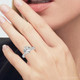 Certified 6Ct Diamond Eternity Engagement Ring 14k White Gold Lab Grown