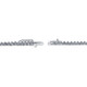5.59Ct Diamond Tennis Necklace 3-Prong 14k White Gold 16" Lab Grown