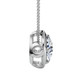 3/4Ct Natural Diamond Unspoken Pendant 14k Gold 18" Women's Solitaire Necklace