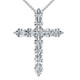 1.25Ct Diamond Cross 14k Gold 18" Necklace 1" Tall Lab Grown 1.25Ct Diamond Cross 14k Gold 18" Necklace 1" Tall Lab Grown