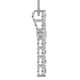 1.25Ct Diamond Cross 14k Gold 18" Necklace 1" Tall Lab Grown