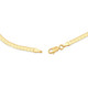 14k Yellow Gold Herringbone Necklace Women's 16-18" Chain