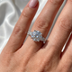 Certified 4Ct Diamond Engagement Ring 14k Gold Lab Grown
