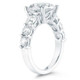 Certified 4Ct Diamond Engagement Ring 14k Gold Lab Grown