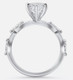 Certified 3.40Ct Marquise Diamond Engagement Ring 14k White Gold Lab Grown