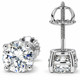 Platinum 2 Ct T.W. Lab Grown Diamond Studs Screw Backs
