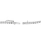 5Ct TW Diamond Tennis Necklace 4-Prong 14k White Gold 16" Lab Grown