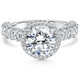 Certified 3.52Ct Pave Round Diamond Engagement 14k White Gold Lab Grown