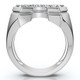 Men's 3/4Ct Diamond Horseshoe Lucky Pinky Ring Gold Lab Grown