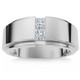 1Ct Men's Princess Cut Diamond Tension Set Wedding Ring 14k Gold Lab Grown