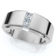 1Ct Men's Princess Cut Diamond Tension Set Wedding Ring 14k Gold Lab Grown