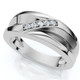 Men's Diamond Wedding Ring Lab Grown 10k Gold