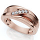 Men's Diamond Wedding Ring Lab Grown 10k Gold