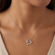 1/2ct Diamond Heart Pendant Gold 18" Necklace Lab Grown