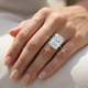Certified 7Ct Radiant Cut Diamond Engagement Ring 14k Gold Lab Grown