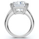 Certified 7Ct Radiant Cut Diamond Engagement Ring 14k Gold Lab Grown