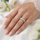 3Ct Marquise Diamond Eternity Ring 14k Gold Lab Grown
