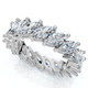 3Ct Marquise Diamond Eternity Ring 14k Gold Lab Grown