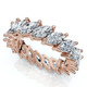 3Ct Marquise Diamond Eternity Ring 14k Gold Lab Grown