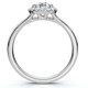 1 1/5Ct Oval Diamond Halo Engagement Ring 14k Gold Lab Grown